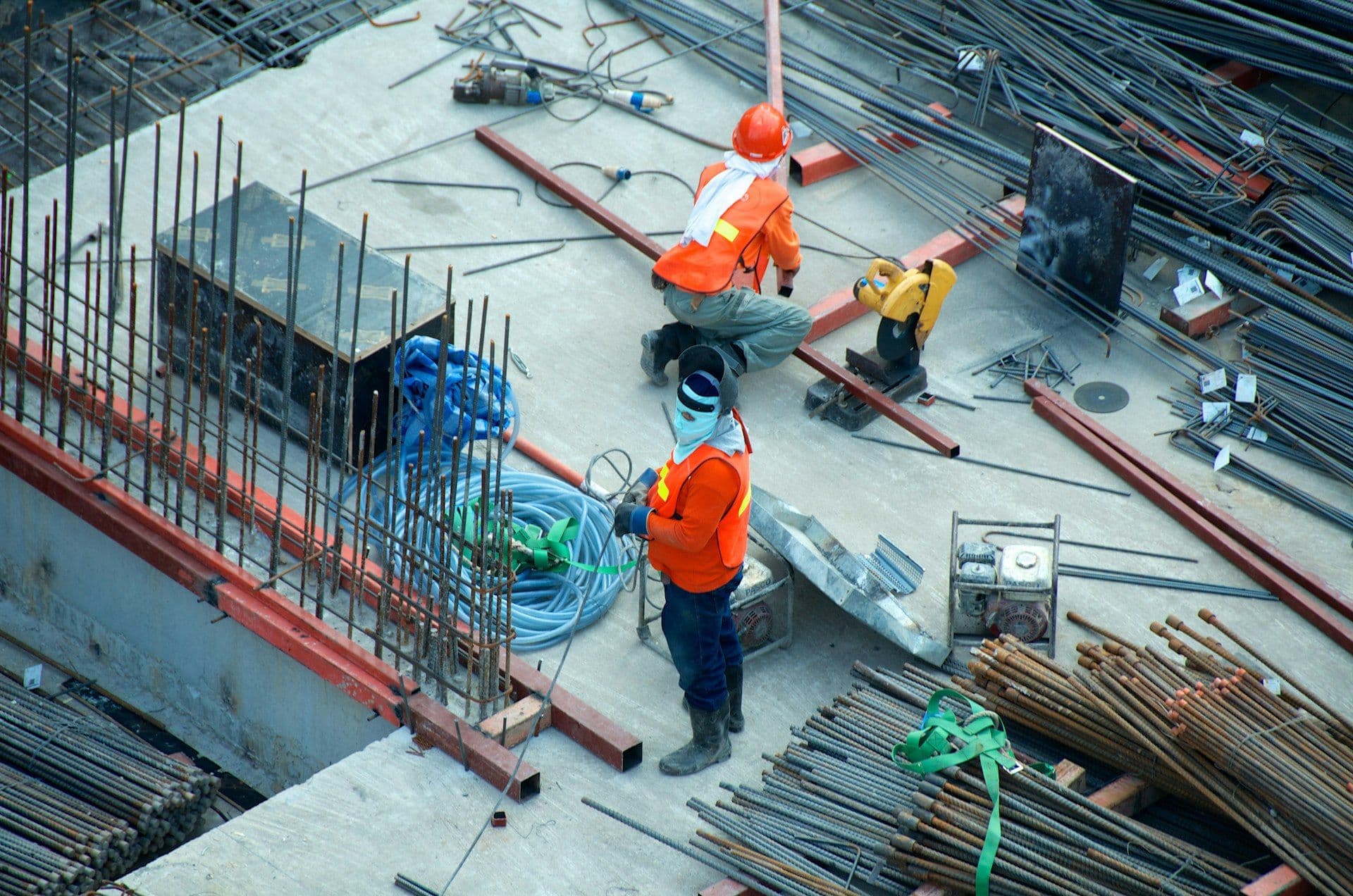 Industrial safety at construction site